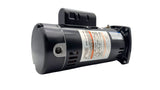 Century ODP square flange pool filter motor, 2 HP, 230V, black.
