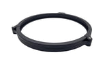 Black Hayward filter head clamp ring with fasteners