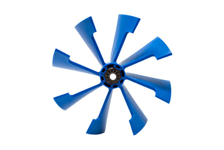 Blue plastic turbine wheel for Q360 in-floor cleaning system water valve