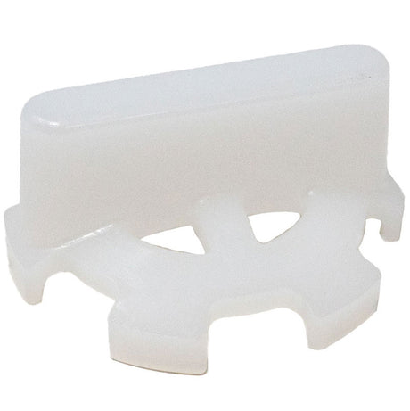 White plastic adapter for GloBrite to MicroBrite pool light connection