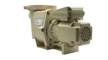 Pentair WhisperFlo high performance pool pump, 1 HP, beige housing with motor assembly