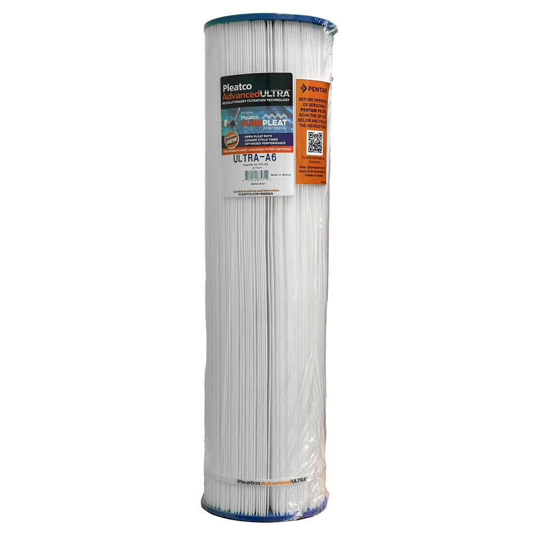 Pleatco 7" Diameter 105 SqFt Advanced Ultra Replacement Filter Cartridge | ULTRA-A6-PAK4