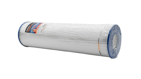 Pleatco Ultra-A1-PAK4 pleated pool filter cartridge with blue end caps and protective wrap