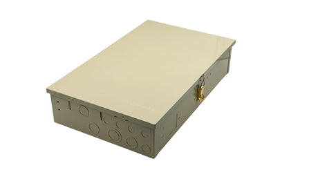 Intermatic beige metal load center enclosure with transformer and lockable cover