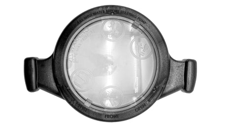 Hayward TriStar pump strainer cover with clear lid, lock ring, and O-ring