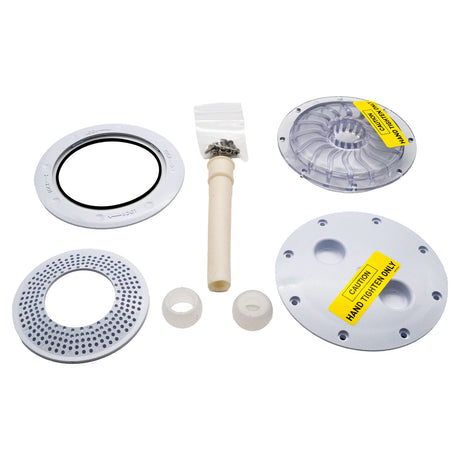 Pentair ColorVision LED light bubbler niche kit gunite assembly with rings, cover, and mounting hardware