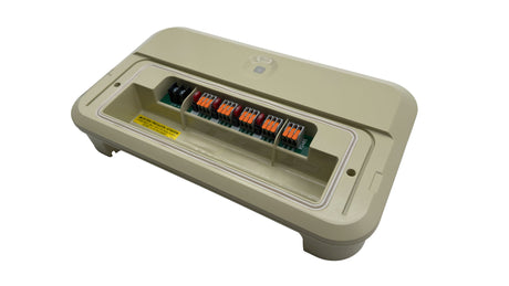Pentair IntelliVibe controller housing with exposed terminal block and wiring connectors