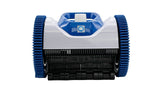 Hayward AquaNaut 400 suction side pool cleaner with blue wheels on white background