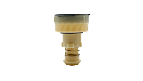 Light gray Paramount PCC2000 fixed pop-up sprinkler head with black cap and spring-loaded stem