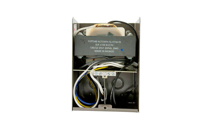 Intermatic 300W pool and spa safety transformer with wiring inside open metal enclosure