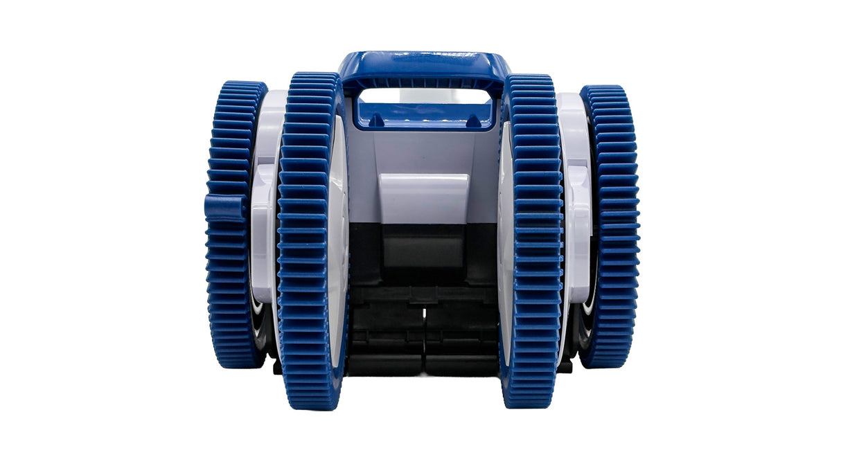 Hayward AquaNaut 400 suction-side pool cleaner with blue treaded wheels
