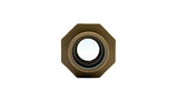 Tan octagonal flush mount return fitting with circular center opening