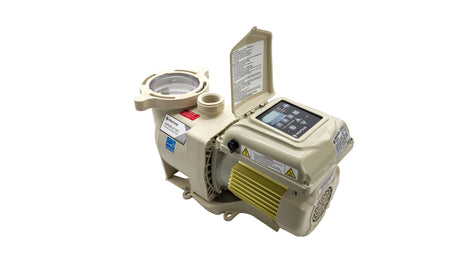 Pentair SuperFlo VST variable speed pool pump with control panel and open strainer lid
