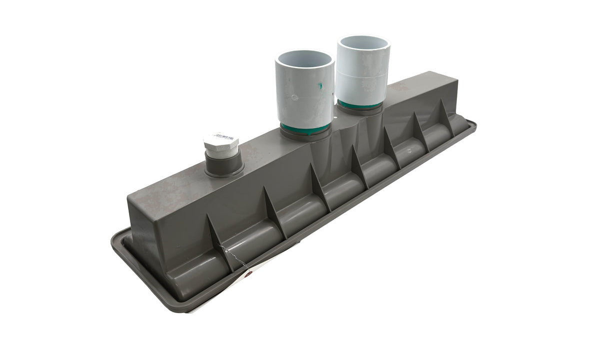 Pentair A&A AVSC Light Gray PHX Pebble Top Dual Inlet Channel Drain | 280083