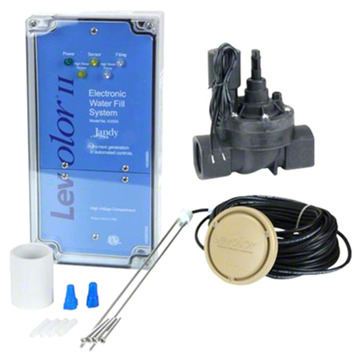 Jandy Levolor Electronic Water Leveler, 200′ Sensor & 1″ Valve (110/220V) | K‑1100CKG