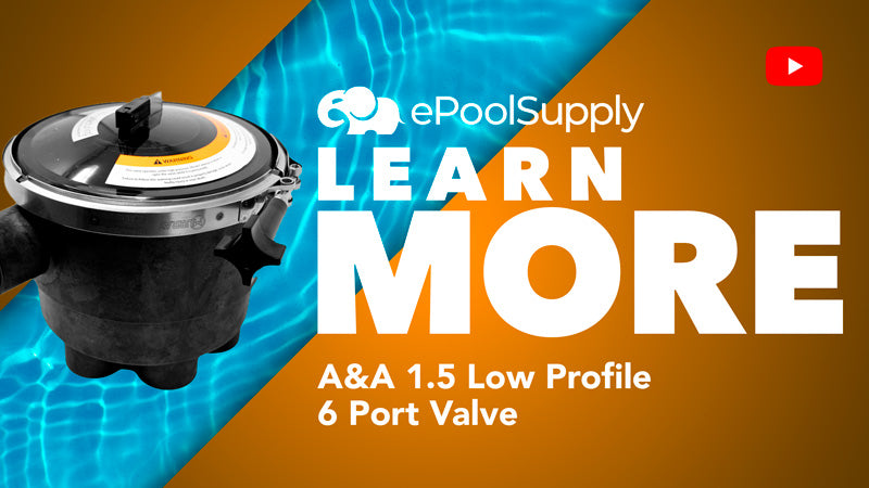 Low Profile 1.5" 6 Port Actuator T-Valve - Pentair In-Floor(A&A) | 224470