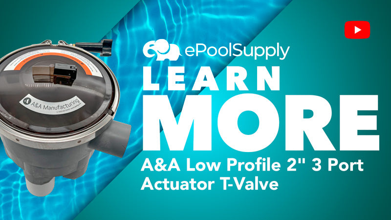 Low Profile 2" 3 Port Actuator T-Valve - Pentair In-Floor(A&A) | 224700