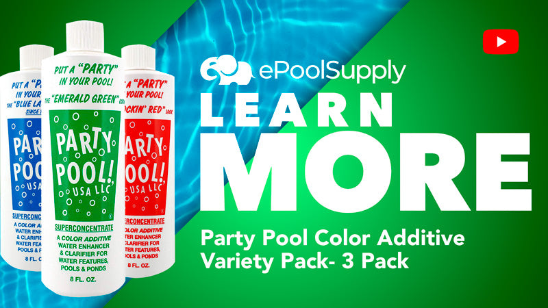 Party Pool Color Additive Variety Pack- 3 Pack - Red/Green/Blue