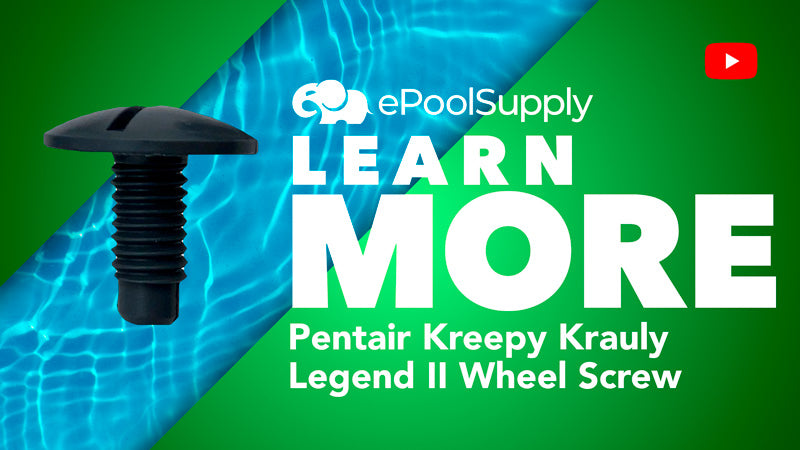 YouTube video for Pentair Kreepy Krauly Legend and Legend II Wheel Screw Plastic - Grey