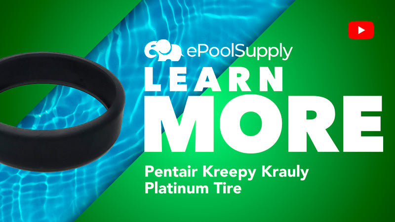 Pentair Kreepy Krauly Platinum Wheel - Rubber Tire - Black | 370405Z