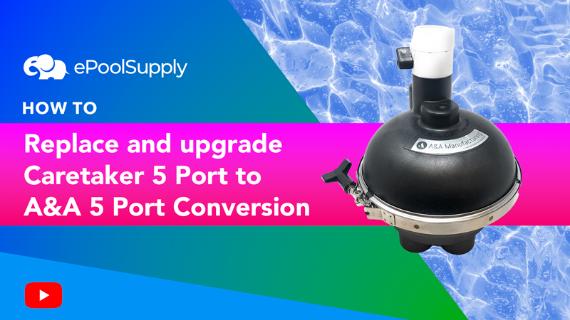 Top Feed Complete 1.5" 5 Port Actuator T-Valve w/ QuikStop - Pentair In-Floor(A&A) | 225570