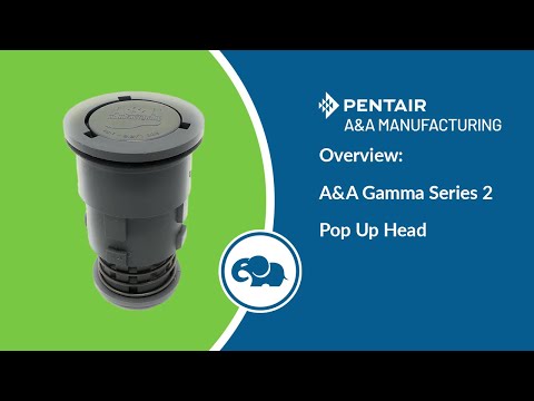 Gamma Series 2 Adjustable Flow Pop-Up Head (Light Gray) - Pentair In-Floor(A&A)