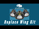 Hayward Penguin/Wanda the Whale/Diver Dave Wing Kit (Orange) | AXV552ORP