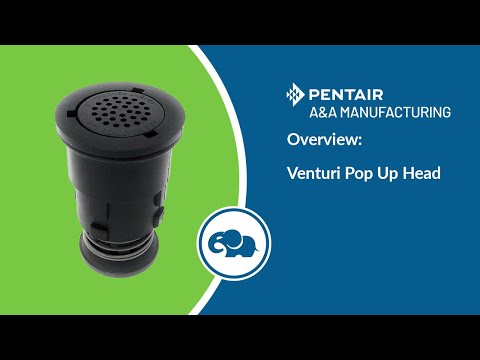 G4V (Venturi) Pop-Up Head (Black) - Pentair In-Floor(A&A)