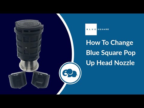 Blue Square Q360 Pop Up Head with Nozzles (Black) | 011420BK