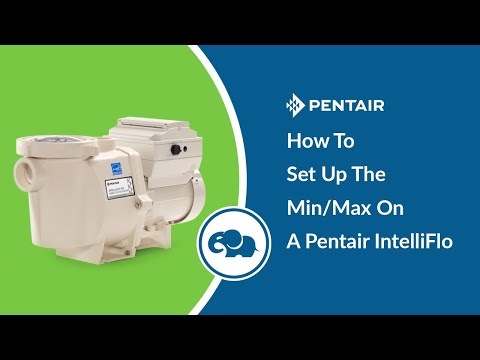 Setting the Min/Max for a Pentair Intelliflo Pool Pump video