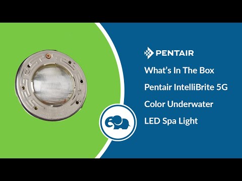 Pentair IntelliBrite 5G Color Underwater LED Spa Light, 120 Volt, 50 Foot Cord - What's In the Box video