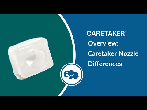 Caretaker In-floor Cleaning Head Mini Nozzle 25 Pack (Clear) | 3-9-458