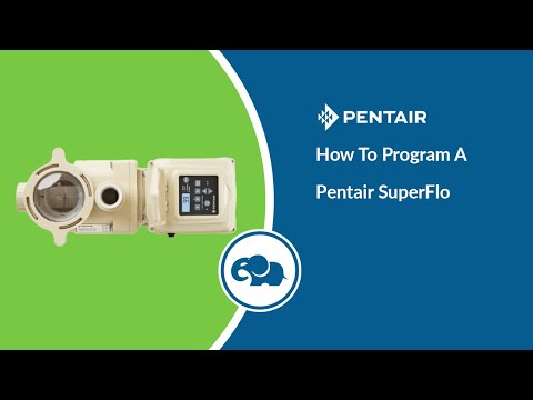 How To Program the Pentair SuperFlo VS (Variable Speed Pool Pump) video