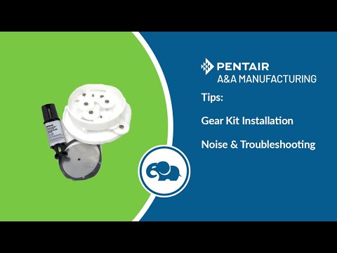 Top Feed Complete 6 Port T-Valve Rebuild Gear Kit - Pentair In-Floor(A&A)