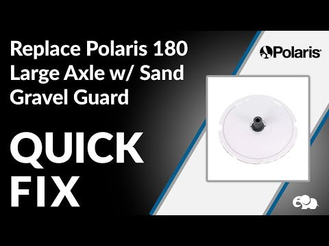 Polaris Vac-Sweep 280 / 180 / 280 TankTrax Pressure Cleaner Axle, Large (w/ Sand/ Gravel Guard)