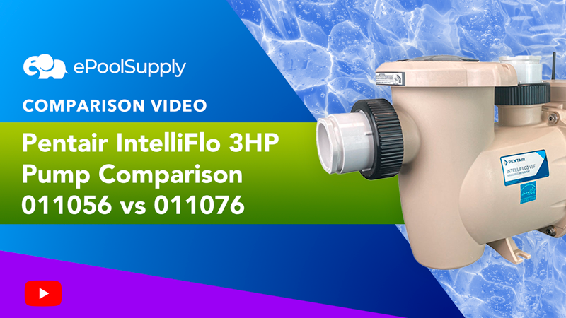 Pentair IntelliFlo 3HP Pump Comparison 011056 vs 011076 video