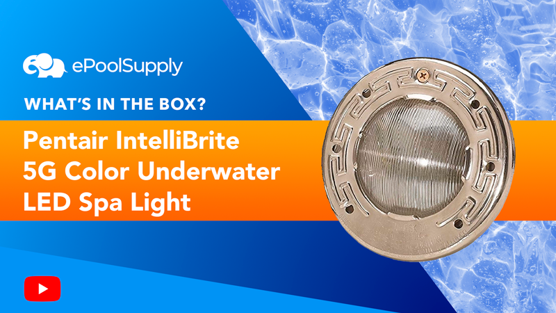Pentair IntelliBrite 5G Color Underwater LED Spa Light, 120 Volt, 50 Foot Cord - What's In the Box video