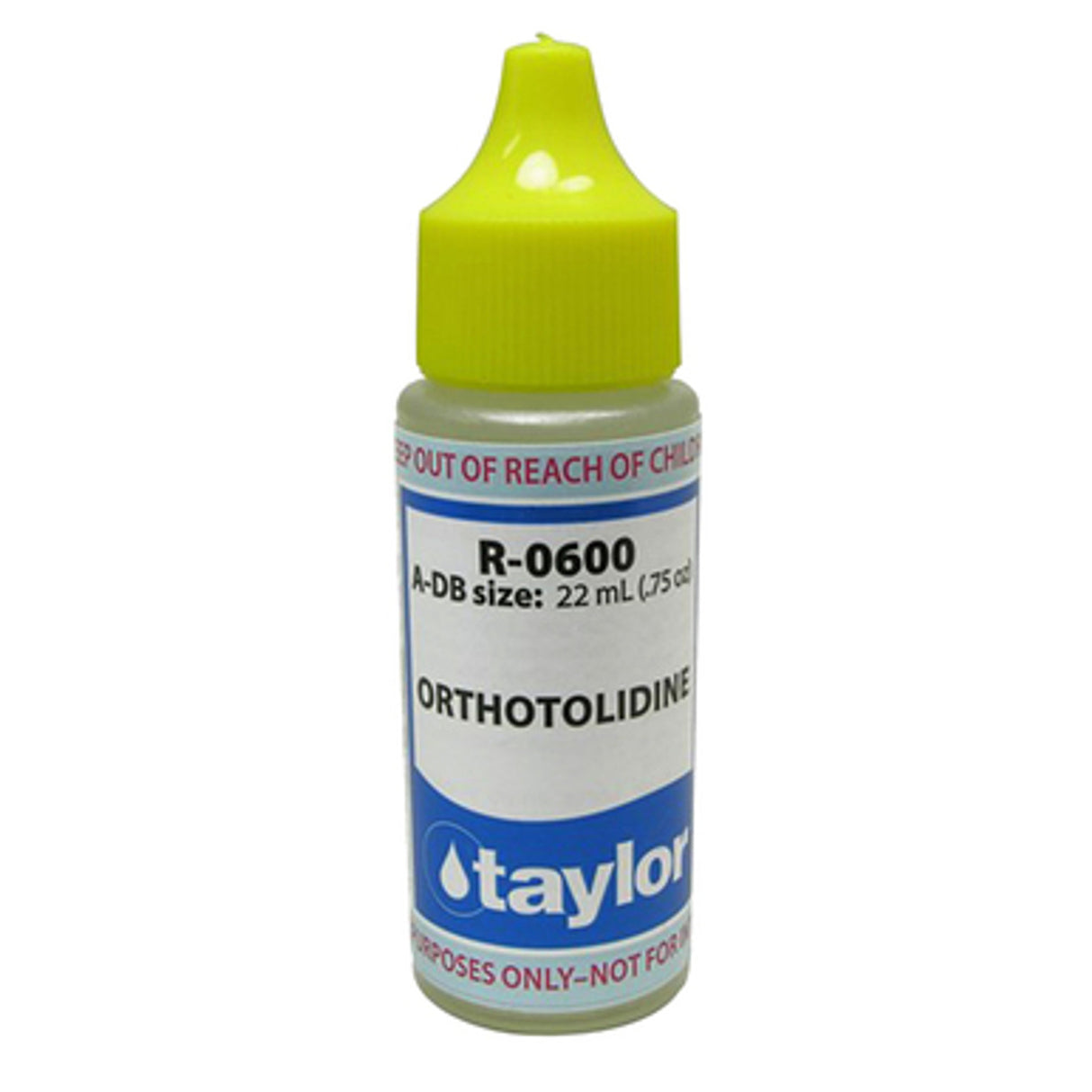 Taylor Orthotolidine Solution Dropper 0.75 oz | R-0600-A-DB
