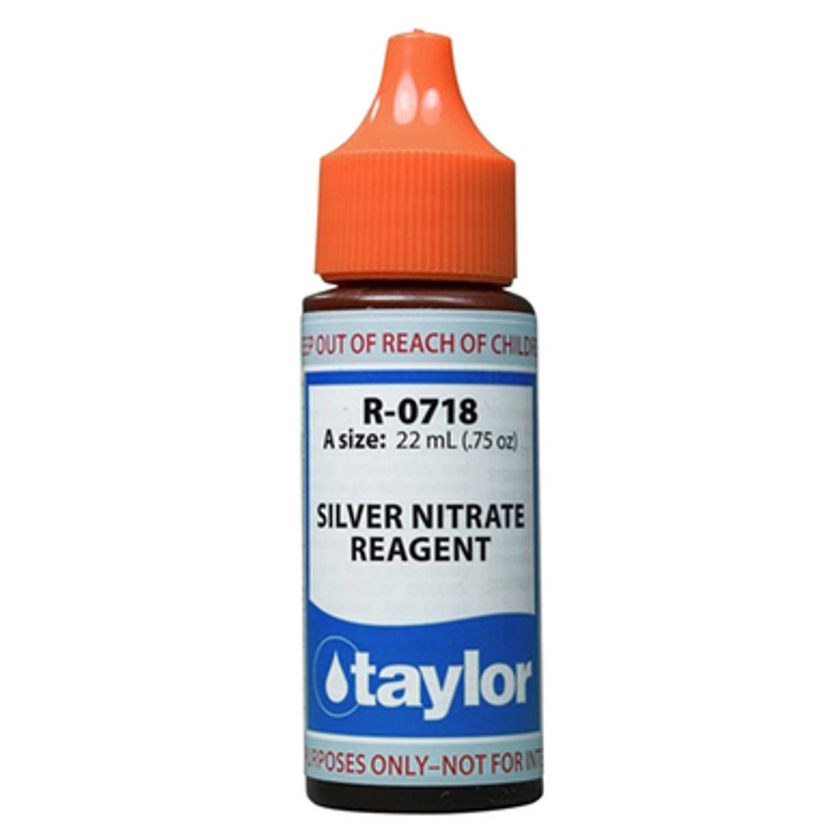 Taylor Silver Nitrate Reagent – .75 oz Dropper Bottle | R-0718-A