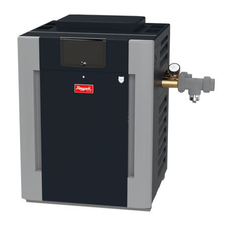 Raypak B-R406A-EP-X #57 ASME Digital ASME gas pool and spa heater.