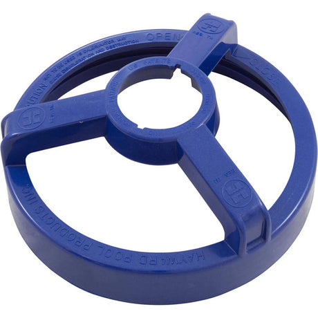 Blue Hayward leaf canister lock ring with three locking arms