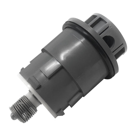 Gray high flow pop-up head for Pentair in-floor pool cleaning system with threaded stem