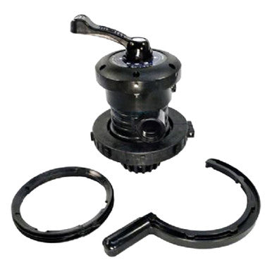 Waterway 1.5" Top Mount Sand Filter Valve Assembly Split Nut Style Black | WVS003B