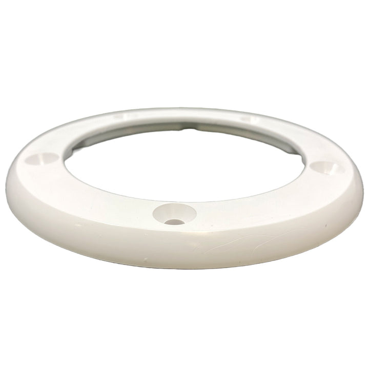 Paramount Vanquish In-floor Cleaning Head Body Ring Top - White - head-on view