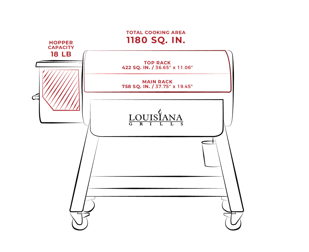 LG 1200 BLACK LABEL SERIES GRILL WITH WIFI CONTROL