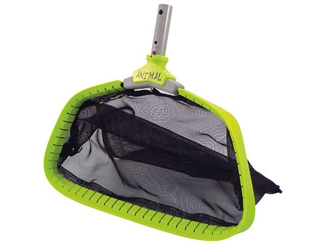 full front view of 20" Animal Pro Standard Mesh Leaf Rake