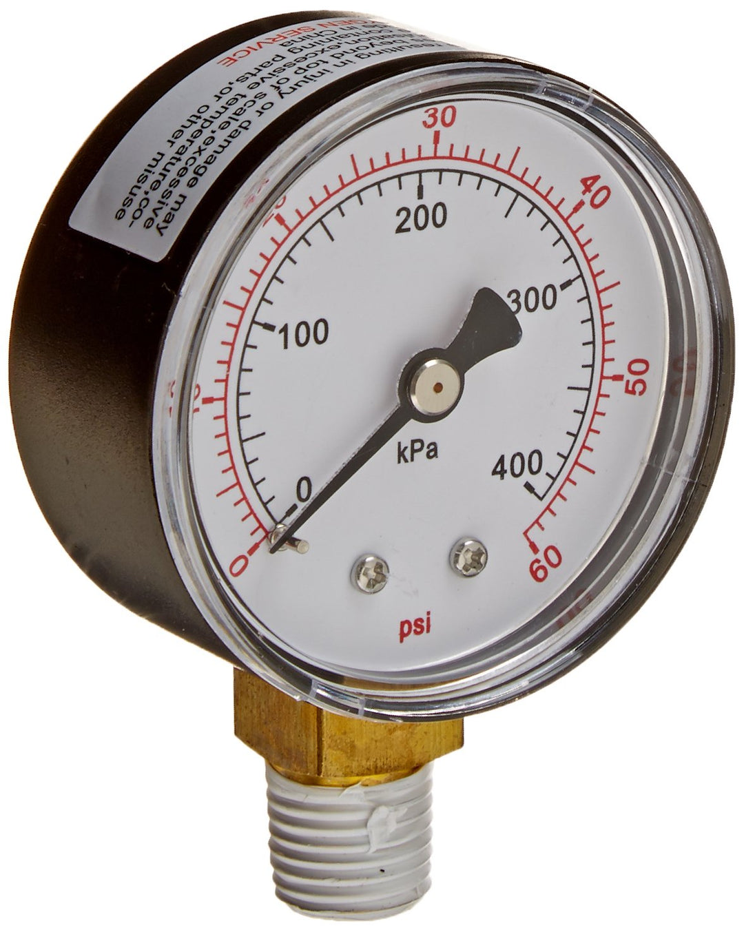 Front View - Pentair Kreepy Krauly Legend / Platinum Pressure Gauge - ePoolSupply