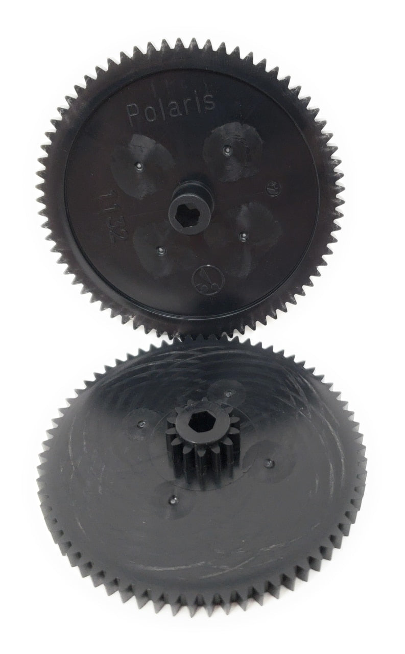top view of gears - Polaris Vac-Sweep 380 / 360 and  "Trade Grade" TR35P / TR36P Pressure Cleaner Drive Train Gear Kit w/ Turbine Bearing - ePoolSupply