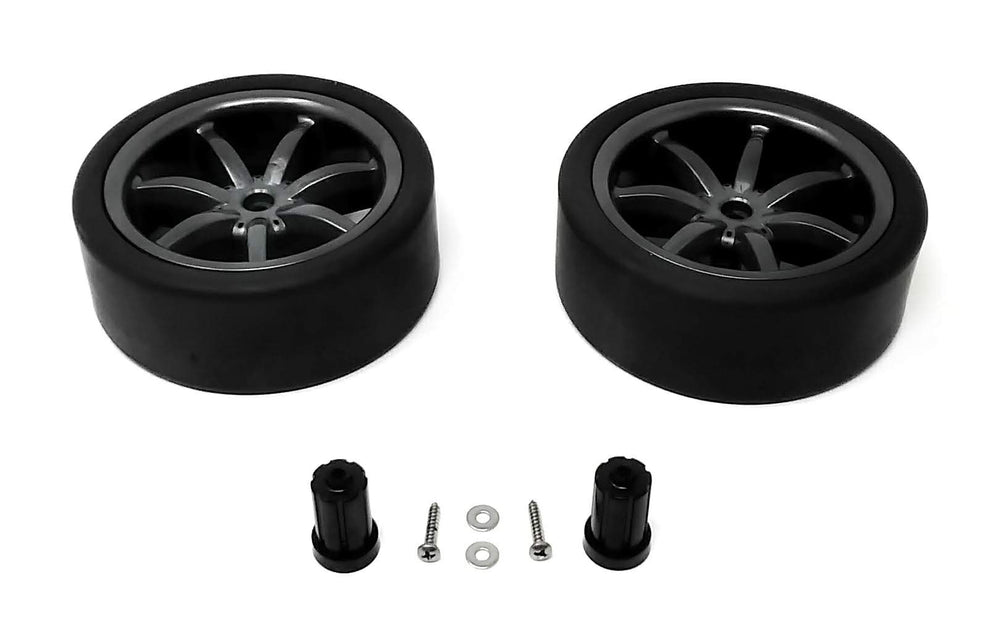 Side View of Pentair Racer / Racer LS Pressure Side Cleaner Small Wheel Kit - ePoolSupply