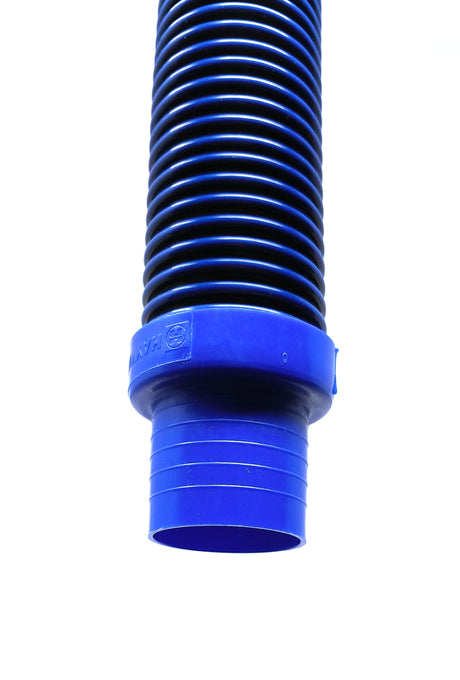 View of End of Hose - Hayward PoolVac V-Flex and Navigator V-Flex 1M- Leader Hose 12 Pack, Black and Blue - ePoolSupply